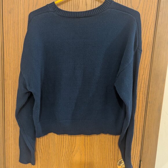 Women's Navy Blue U.S.A Sweater-Serra Size Large - Picture 2 of 4
